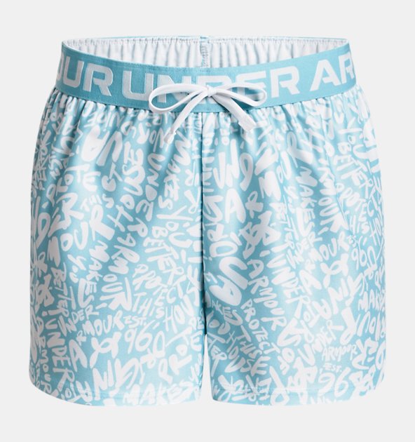 Under Armour Girls' UA Play Up Printed Shorts (Extended Size)